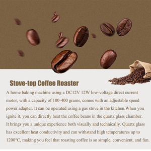 Petite machine à torréfier le café à domicile, 100g - 400g, machine à torréfier le café électrique - Product Image 6