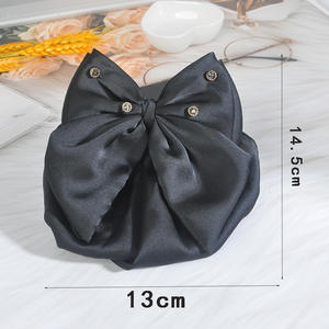 Pince à cheveux pour femmes avec nœud papillon Barrette à <span class=keywords><strong>gros</strong></span> nœud Barrette vintage pour cheveux - Product Image 4