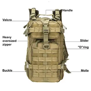 Sac à dos tactique de survie pour randonnée