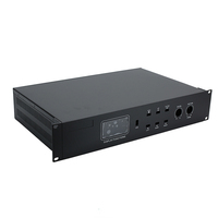 Boîtier personnalisé 2U pour montage en rack, en alliage d'aluminium/acier galvanisé, IP54, amplificateur de puissance, OEM, certifié ISO9001