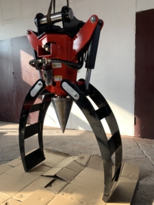 Máquina para partir leña RIMA, divisor de troncos cónicos, cortador de leña hidráulico, accesorio para miniexcavadora de 3-8 toneladas, para agricultura - Product Image 6