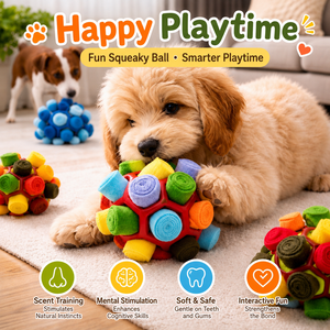 Balle olfactive <span class=keywords><strong>pour</strong></span> <span class=keywords><strong>chien</strong></span>, jouet distributeur de friandises interactif, balle de puzzle <span class=keywords><strong>pour</strong></span> stimulation mentale, anti-anxiété, entraînement olfactif - Product Image 1