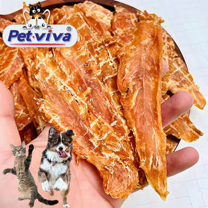 Petto di pollo 100% naturale essiccato per cani gatti a basso contenuto di grassi ad alto contenuto proteico prelibatezze dentali sani e secchi cibo cane tratta snack per cuccioli - Product Image 1