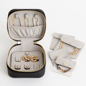 Microfiber Mini <b>Velvet</b> Protection Holder Carrying Cases Sofa Travel <b>Jewelry</b> for Case Jewelleries <b>Box</b> - Product Image 1
