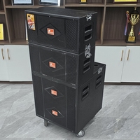 Todo en uno Line array Pro Altavoz activo de 18 pulgadas Sistema de matriz de línea Sistema de megafonía profesional Juego de altavoces al aire libre Altavoz de matriz de línea