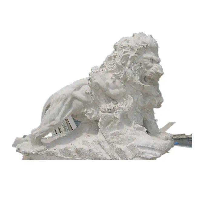 Figura occidentale su misura di marmo statua di pietra a mano sculture e sculture animali