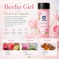 Perles de parfum pour lessive, 200g, en seau transparent, parfum personnalisé, marque privée, fournisseur en gros, directement de l'usine