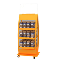 Présentoir de Magasin en Fil Métallique Thermolaqué Marque Centroyal, Présentation Double Face pour Rangement Personnalisé, Idéal pour Bonbons, Snacks et Aliments