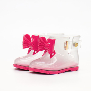 Sepatu Air Jelly anak musim panas kustom PVC bening sepatu bot pergelangan kaki dengan busur tahan air OEM sepatu hujan anak-anak - Product Image 2