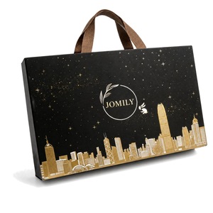 Boîte cadeau rigide en forme de livre avec logo personnalisé, estampage à chaud, poignée et fermeture magnétique, emballage en papier pour cadeaux d'affaires, souvenirs, OEM - Product Image 2