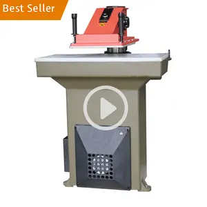 16T leather/cloth/rubber/plastic clicker press machine hydraulic swing arm die cutting machine sole cutting machine