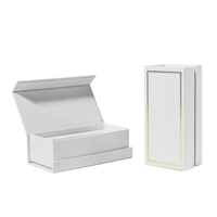 Boîtes en papier personnalisées de luxe avec logo, pour cosmétiques et soins de la peau, finition mate, dorure à chaud, fermeture magnétique