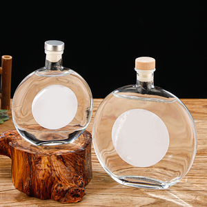 Bán buôn chai thủy tinh trong suốt 250ml 500ml 8oz 16oz có nút chai polymer dùng cho rượu Gin, rượu vang, Tequila, Brandy, nước tăng lực tại quán bar, nhà hàng - Product Image 2