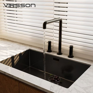 Juego Completo de Gabinetes de Cocina Modulares Blancos con Tablero de Partículas de Mármol, Diseño Moderno, Grifo y Accesorios para Cajones - Product Image 2