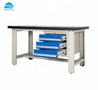 Table de travail industrielle en acier durable et antistatique pour entrepôt et atelier