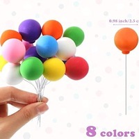 Décoration de table de dessert en argile style Ins, ballons Morandi, décoration de voiture, décoration de gâteau de fête sept couleurs, ballon décoratif pour gâteau