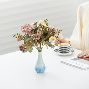 แจกันเซรามิกคุณภาพสูงหรูหราทันสมัยเป็น<span class=keywords><strong>ม</strong></span>ิตรกับสิ่งแวดล้อ<span class=keywords><strong>ม</strong></span>ดีไซน์เคลือบคริสตัลแจกันตั้งโต๊ะขนาด20ซม. x 20ซม. ห้องนอนห้องนั่งเล่น - Product Image 2