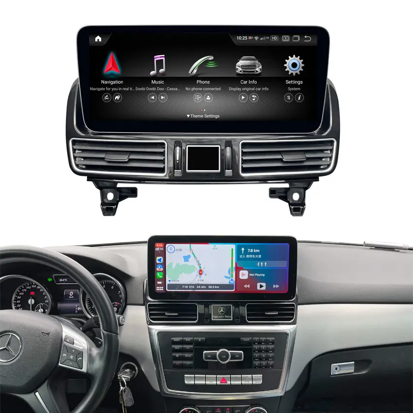 Android GPS Touch Screen Navigation Stereo for Mercedes Benz GLE 350 Coupe 53 AMG 450 63 AMG Multimedia 12.3 inch