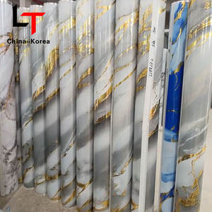 <span class=keywords><strong>Film</strong></span> PVC métallisé marbre doré <span class=keywords><strong>Film</strong></span> décoratif par transfert de chaleur Rouleau d'estampage à chaud pour presse à vide Fabricant de feuille laminage d'or - Product Image 6