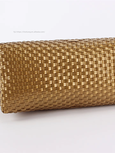 Solid Color Woven PVC Large Capacity Square Mummy Tote <b>Shoulder</b> Shopping Bag With Double <b>Shoulder</b> <b>Straps</b> Open Closure Tanjing - Product Image 4