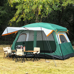 Tenda Atap Empat Musim yang Luas dengan 2 Kamar Tidur dan 1 Ruang Tamu untuk Berkemah di Luar Ruangan, Portabel, Dapat Dilipat, 1500mm, Tahan Air, Lapisan Ganda - Product Image 3