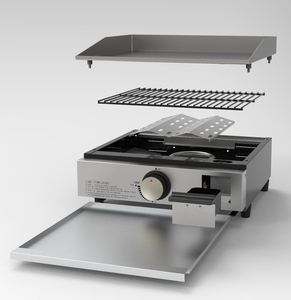 <span class=keywords><strong>Plaque</strong></span> <span class=keywords><strong>de</strong></span> <span class=keywords><strong>cuisson</strong></span> au gaz à un brûleur <span class=keywords><strong>de</strong></span> 17 pouces, barbecue au gaz portable, combo <span class=keywords><strong>plaque</strong></span> <span class=keywords><strong>de</strong></span> <span class=keywords><strong>cuisson</strong></span> avec <span class=keywords><strong>plaque</strong></span> chauffante et grill - Product Image 4