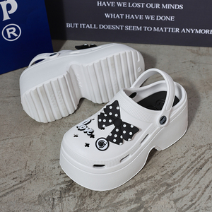 Chaussures Sabots et Mules d'Été pour Femmes, <span class=keywords><strong>Petit</strong></span> MOQ, Talons Plateforme Classiques Antidérapants en EVA pour Jardin, Personnalisables avec Breloques en Caoutchouc 3D - Product Image 4
