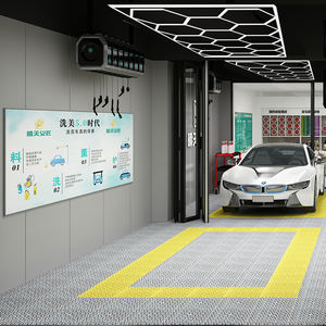 Installation personnalisée d'équipement de lavage de voiture commercial de station avec la grille de <span class=keywords><strong>vidange</strong></span> de compresseur d'air de vide pour l'atelier de détail automatique - Product Image 1