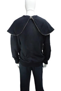 Sudadera con capucha y cremallera sin cordones para hombre, diseño OEM HG372, estilo Y2K, oversize, con logo personalizado, para invierno, estilo urbano, con estampado de tiburón. - Product Image 3