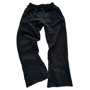 Pantalones Deportivos Casuales para Hombre, Estilo Streetwear, Lavado a la Piedra, Cintura Elástica, Corte Acampanado, Venta al Por Mayor Personalizada - Product Image 2