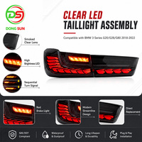 Ensemble de feux arrière LED clairs pour BMW Série 3 G20 G28 G80 2018-2022, clignotants dynamiques séquentiels, feux arrière de voiture