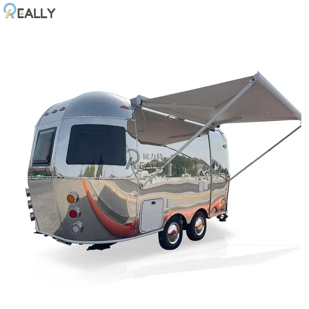 Top Fashion Hot Product 2019 Fiberglass Trailer Camper Enclosed Trailefiber Glass Caravan Motor Home