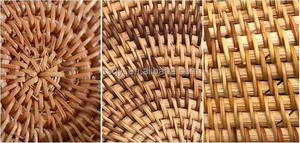 Cesta <span class=keywords><strong>de</strong></span> almacenamiento <span class=keywords><strong>de</strong></span> verduras <span class=keywords><strong>de</strong></span> Material <span class=keywords><strong>de</strong></span> plumas naturales hecha a mano, estante <span class=keywords><strong>de</strong></span> placa <span class=keywords><strong>de</strong></span> ratán tejido a mano, regalos novedosos al por mayor - Product Image 5