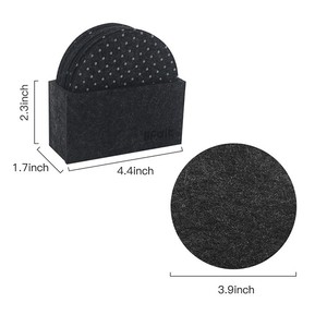 Heat Insulation <b>Red</b> Felt Cup Pad Table Mat Table Cover Extra-large Mouse Pad 3mm Thick Non-slip Pad Minimalist Modern Design - Product Image 3