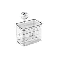 Boîte à mouchoirs murale en plastique sans perçage pour salle de bain, rangement de mouchoirs et de papier toilette, organisation quotidienne