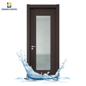 木制ドアWPC,モダンデザイン防水WPCスキンドアホームオフィスアパート - Product Image 2