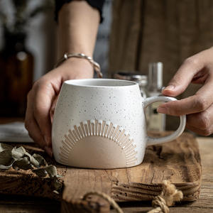 American Relief Crown Big Belly Cup Ménage Tasse en céramique Vintage Drink Shop Coffee Cup Cross-border Export - Product Image 1