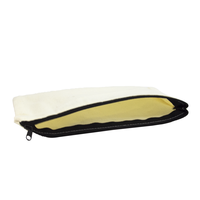 MR.R Sublimation Blanks Trousse de toilette ou pochettes en toile personnalisables avec fermeture éclair, sac promotionnel pour crayons et maquillage, personnalisable