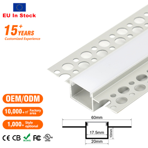 Entrepôt de l'UE livraison directe Offre Spéciale plâtre Led profilé en aluminium LED bandes lumineuses gypse profilé en aluminium canal - Product Image 2