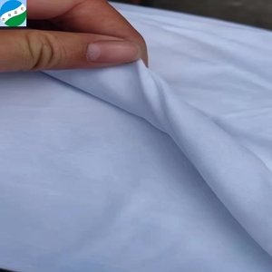 Prix au kilo en balles, vente en gros de tissu tricoté en coton jersey, pièces coupées, couleur unie pour femmes, jersey simple, tissu teint uni - Product Image 6