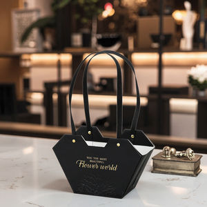 Kotak Hadiah Lipat Premium dari Karton dengan Motif Bunga, Warna Putih, Dilengkapi Lapisan UV, Bentuk Khusus untuk Toko Bunga - Product Image 5