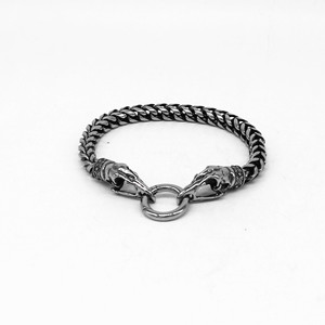 Bracelet unisexe en acier inoxydable rétro avec signe du zodiaque, design à maillons, cadeau bijoux - Product Image 1