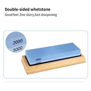 <span class=keywords><strong>Pierre</strong></span> à aiguiser les couteaux Kit de <span class=keywords><strong>pierre</strong></span> à aiguiser 2 côtés Affûtage rapide pour damas et <span class=keywords><strong>couteau</strong></span> de qualité <span class=keywords><strong>avec</strong></span> base en bambou antidérapante - Product Image 4