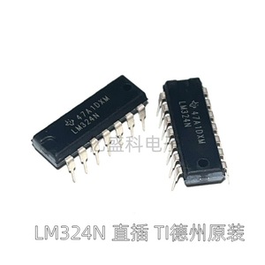 Chip IC de amplificador operacional cuádruple Texas Instruments Lm324n Dip-14, rango de voltaje amplio de baja potencia de 3 V a 36 V - Product Image 3