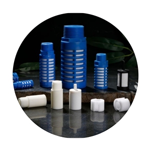 Ống giảm thanh bằng nhựa Acetal, ống dẫn khí thải bằng nhựa, bộ giảm thanh khí nén bằng nhựa, ren ngoài, màu đen xanh dương, PSU 1/4 inch - Product Image 1