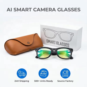 Occhiali Smart di 2ª Generazione Multifunzione con Fotocamera HD Integrata, Audio Wireless, Chat Multilingue, per Uso Quotidiano e Attività all'Aperto - Product Image 1
