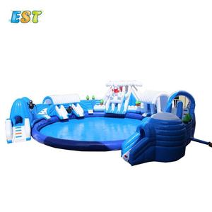 Parc aquatique commercial grande <span class=keywords><strong>piscine</strong></span> gonflable <span class=keywords><strong>piscine</strong></span> gonflable <span class=keywords><strong>avec</strong></span> <span class=keywords><strong>toboggan</strong></span> - Product Image 3