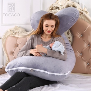 Cojín de apoyo de maternidad para mujeres embarazadas <span class=keywords><strong>y</strong></span> lactantes, cojín cómodo de cuerpo completo en forma de U para <span class=keywords><strong>embarazo</strong></span> - Product Image 2