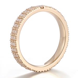 Anillos Minimalistas de Moissanita DEF VVS, Oro Sólido de 10k, 14k, 18k, Nuevo Diseño, Joyería Hecha a Mano Personalizada, Anillos de Boda para Mujeres y Hombres - Product Image 2