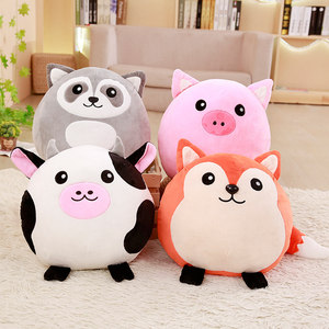 Cojín de felpa de cerdo de <span class=keywords><strong>Koala</strong></span> de zorro de vaca de peluche suave de dibujos animados para niños, niñas, niños, cojín para niños - Product Image 2